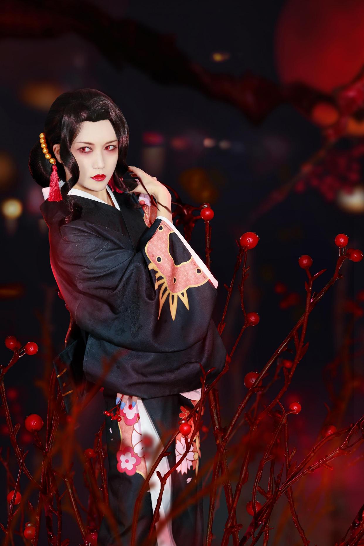 「鬼舞辻无惨」cos,网友:惊艳