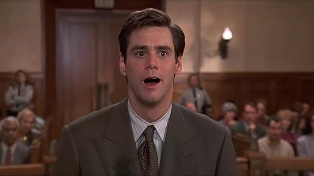 金·凯瑞主演喜剧电影《大话王》:成年人的世界,笑并不是真的笑