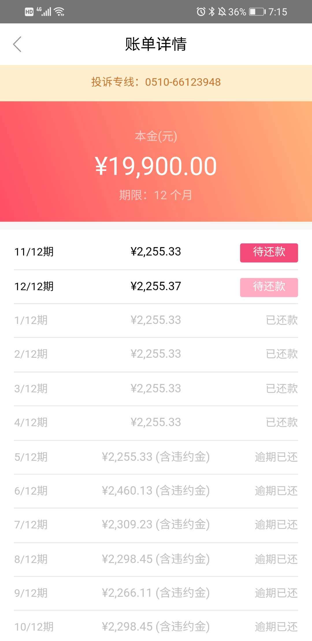 小象优品高利贷借款19900元要还27060元