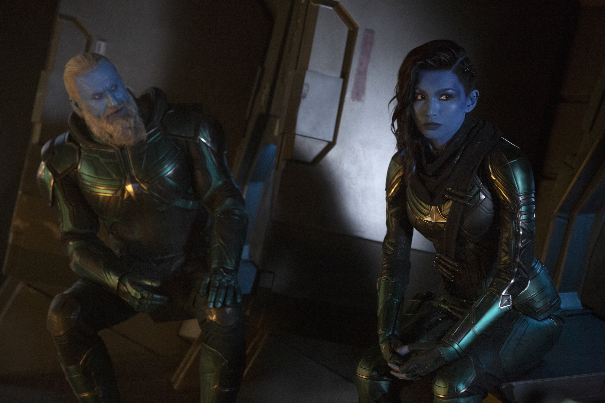 "惊奇队长"新剧照李佩斯&裘德洛亮相