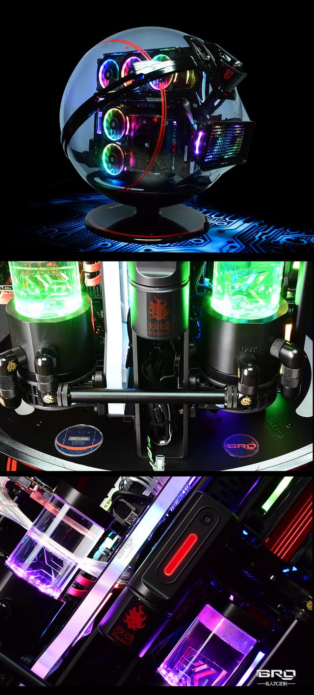 可以认出主人的水冷主机——迎广球——可360度自由旋转,可人脸识别