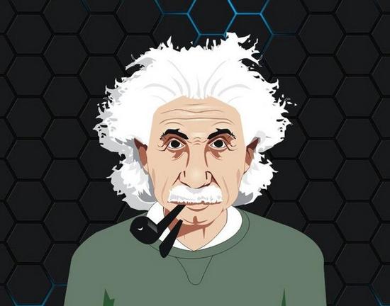 爱因斯坦头像 壁纸图片