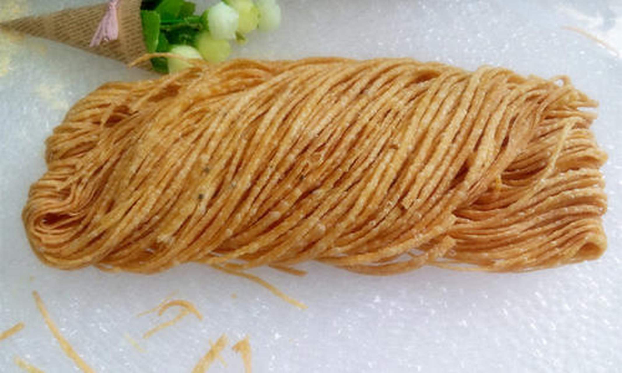 百城百味#【淮南市美食】上窑馓子:上窑粗条馓子,也称"油果","油锰貂