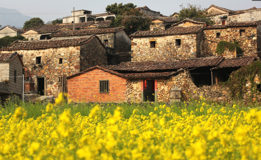 形状不一色彩鲜艳,古香古色堪称一绝的"油画村",福建樟脚村