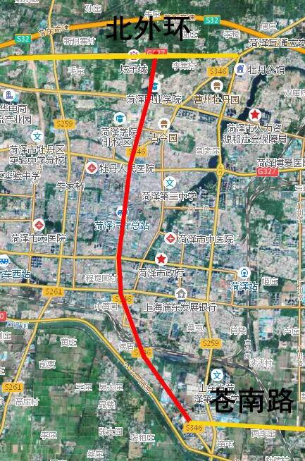 菏泽北外环最新规划图图片