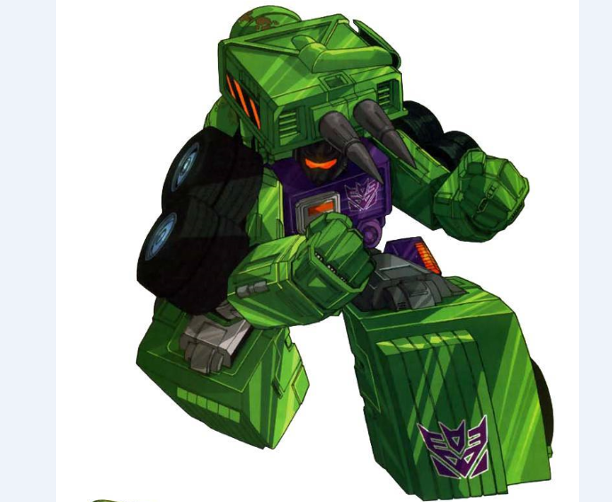 《变形金刚》中的狂派工程部队挖地虎,成员很个性,组合成大力神