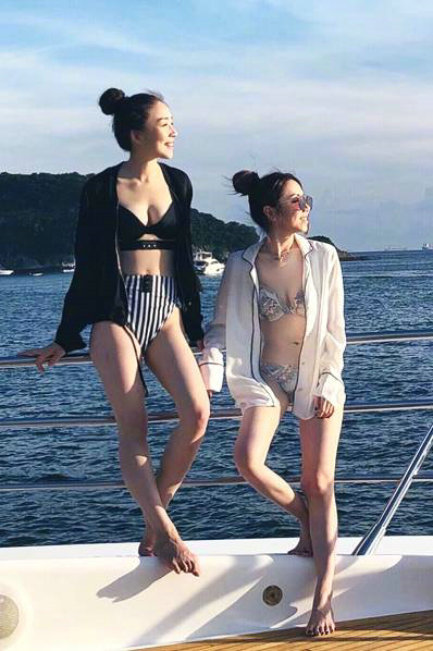 邓紫棋晒出海照大秀马甲线 穿比基尼健身有效身材好
