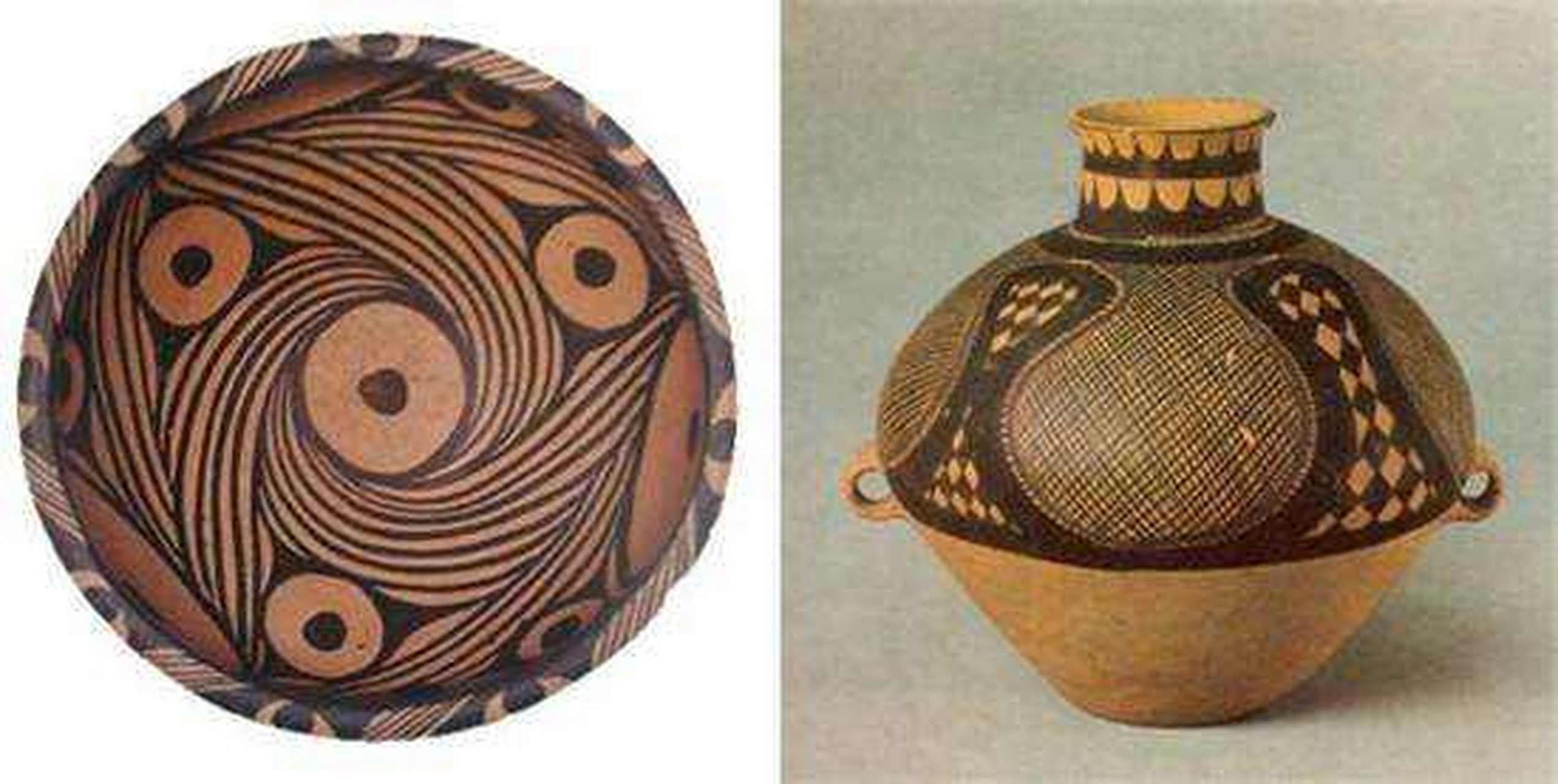 原始时期彩陶纹样图片