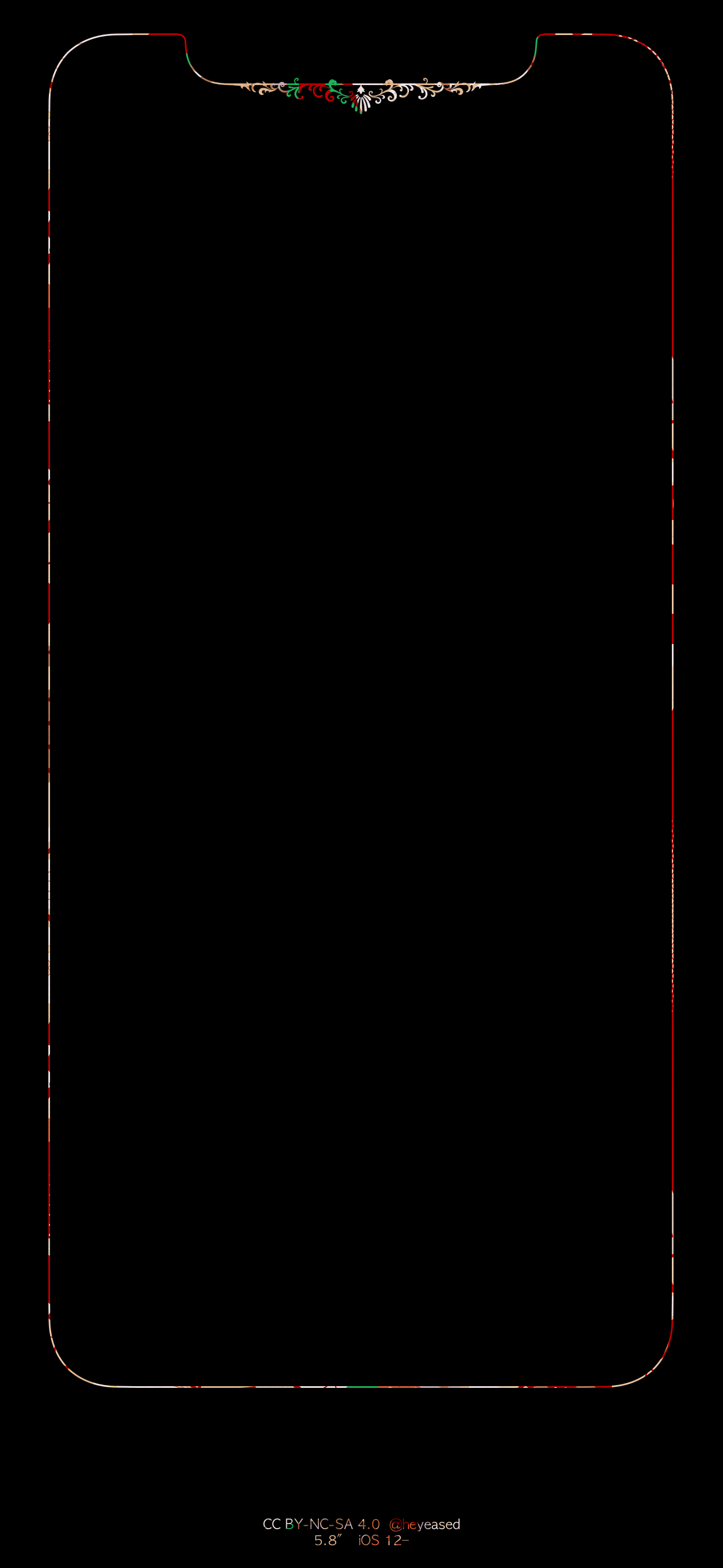 「来自日本设计师」iphone x/xs专用白金花边壁纸 不