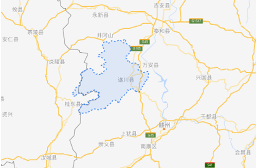 遂川县城地图全图图片