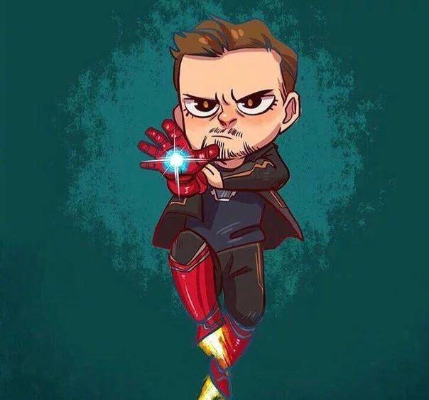 q版复仇者联盟集结!做头像不错哟,钢铁侠好萌