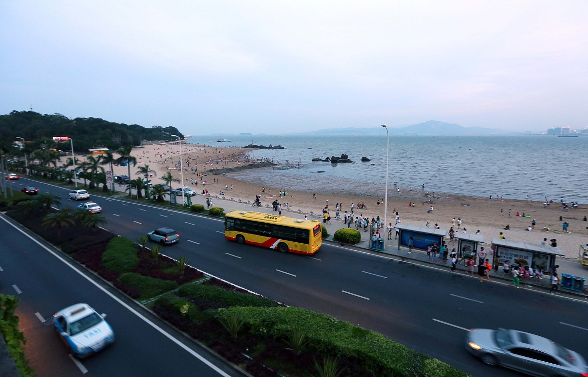 【厦门旅游必去十大景点之环岛路】  骑上自行车,欣赏着路两边的风景