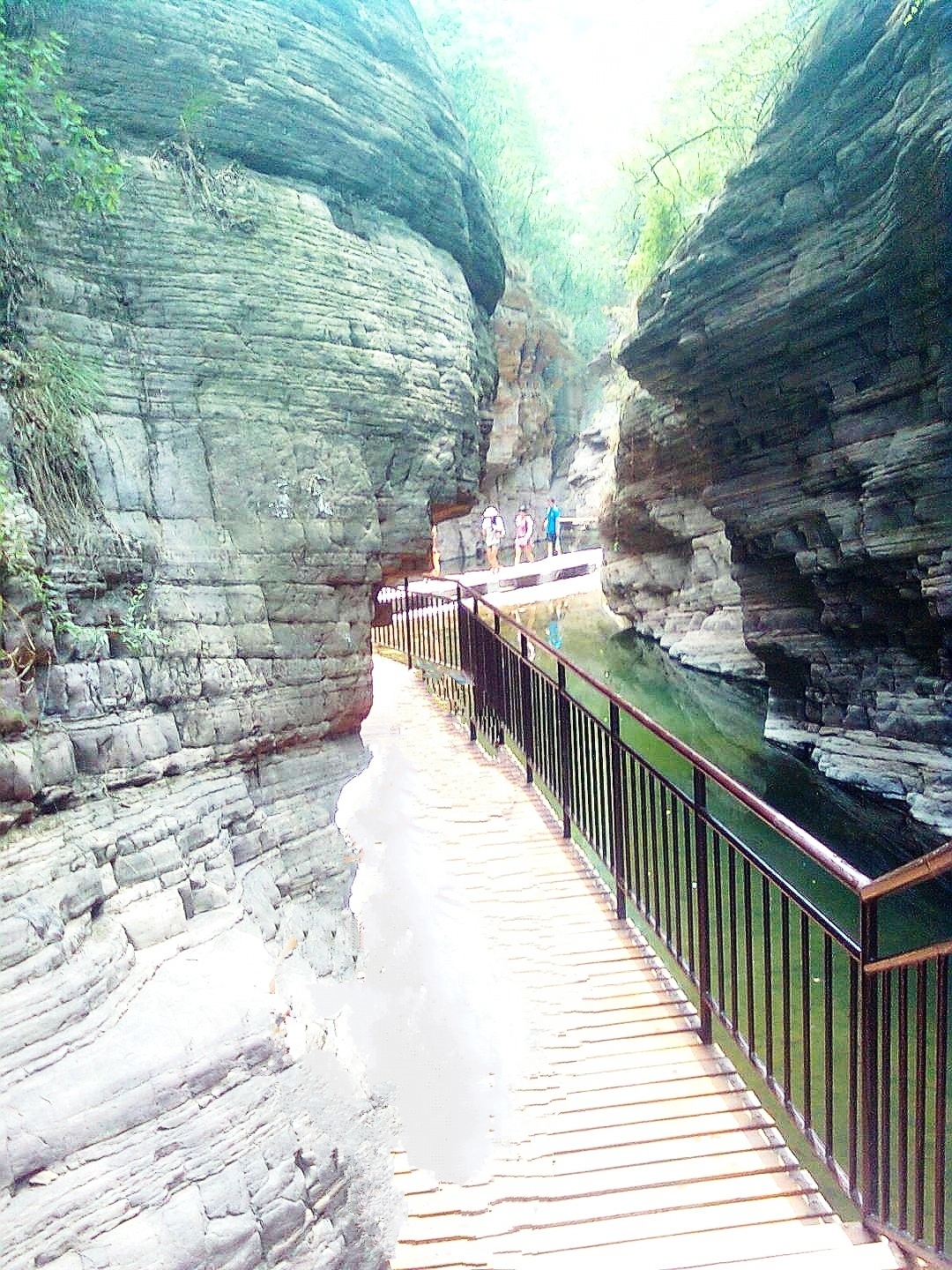 飞瀑幽潭山水画廊水往高处流高峡翁谷奇观 龙潭大峡谷