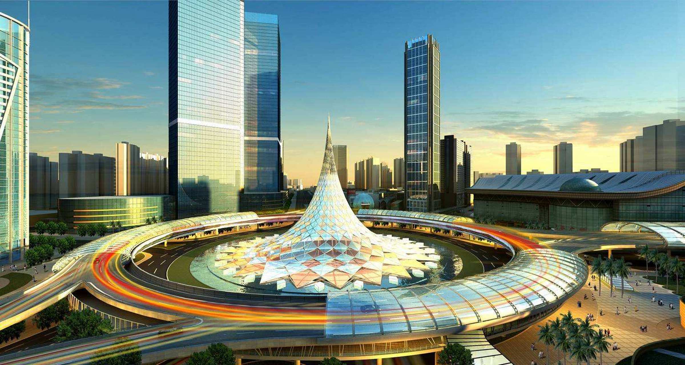 直播武汉·倾城时光#光谷广场雕塑群鲁巷广场组雕,以科学,知识为痔忖