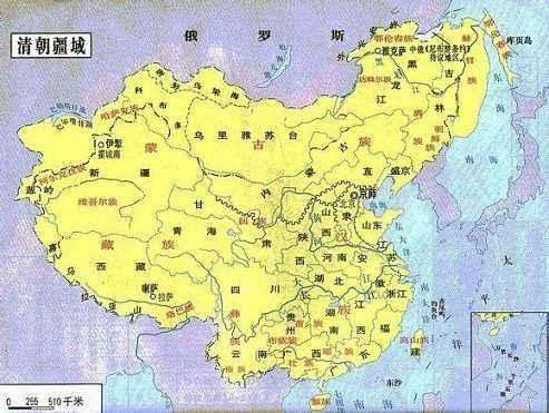 清朝理想版图图片