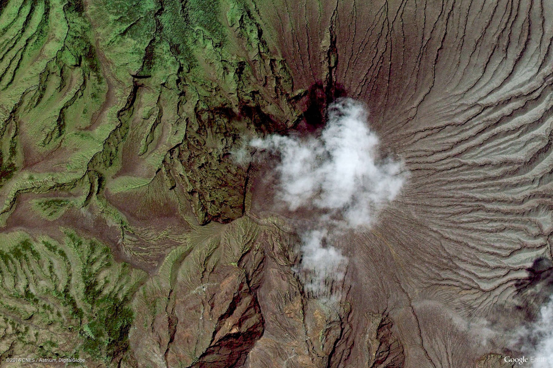 10张来自谷歌地图的卫星照片,秘鲁荒原中的网格状地形,令人费解