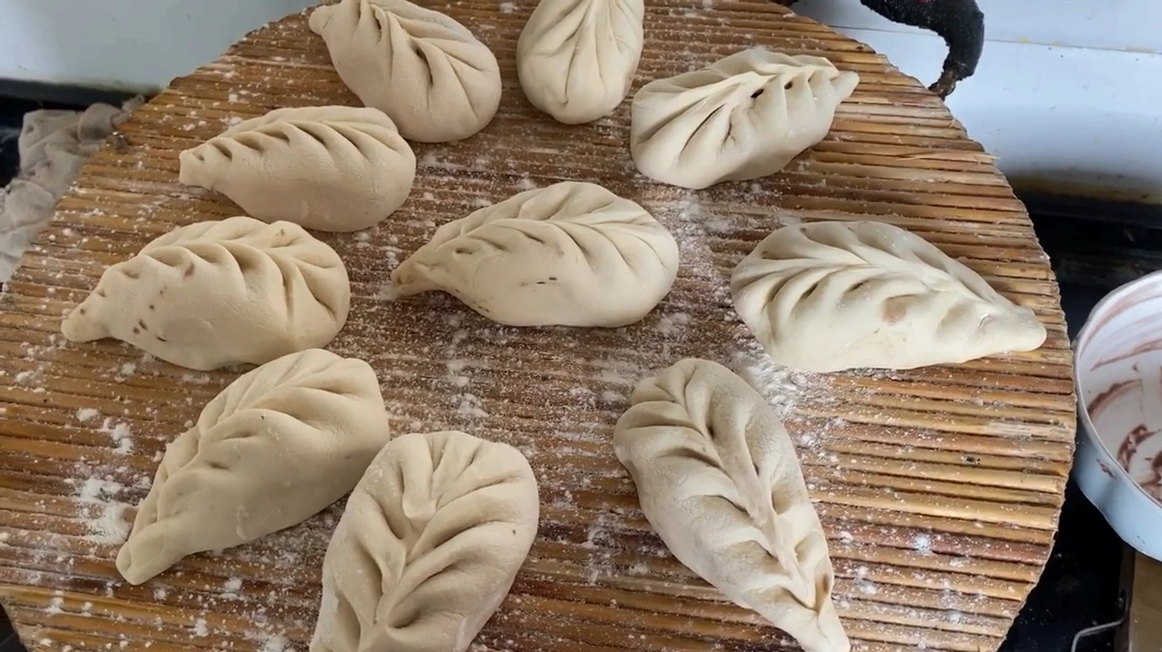 柳叶豆沙包的制作方法