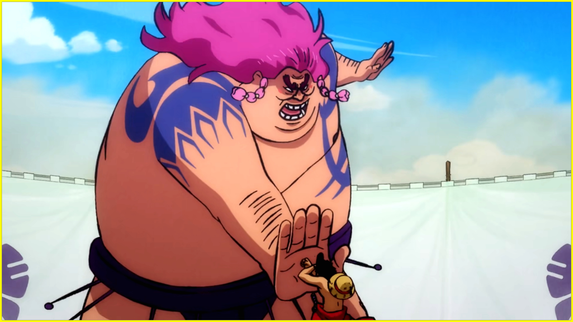 海贼王:路飞为何称横纲蒲岛耍赖作弊?击败相扑霸主,全因为有它