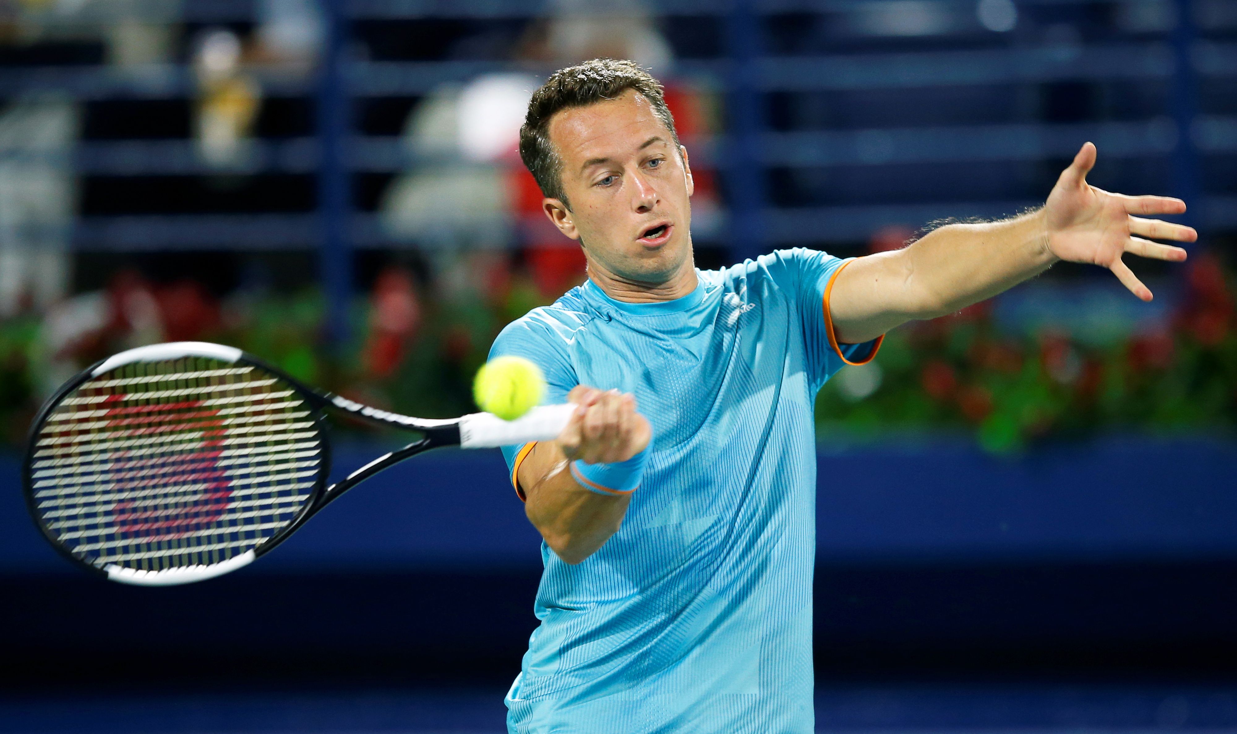 当日,在2019年atp迪拜网球锦标赛男单首轮比赛中,瑞士选手