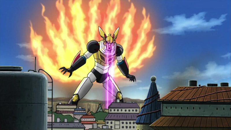 机器九尾和勘九郎的高达