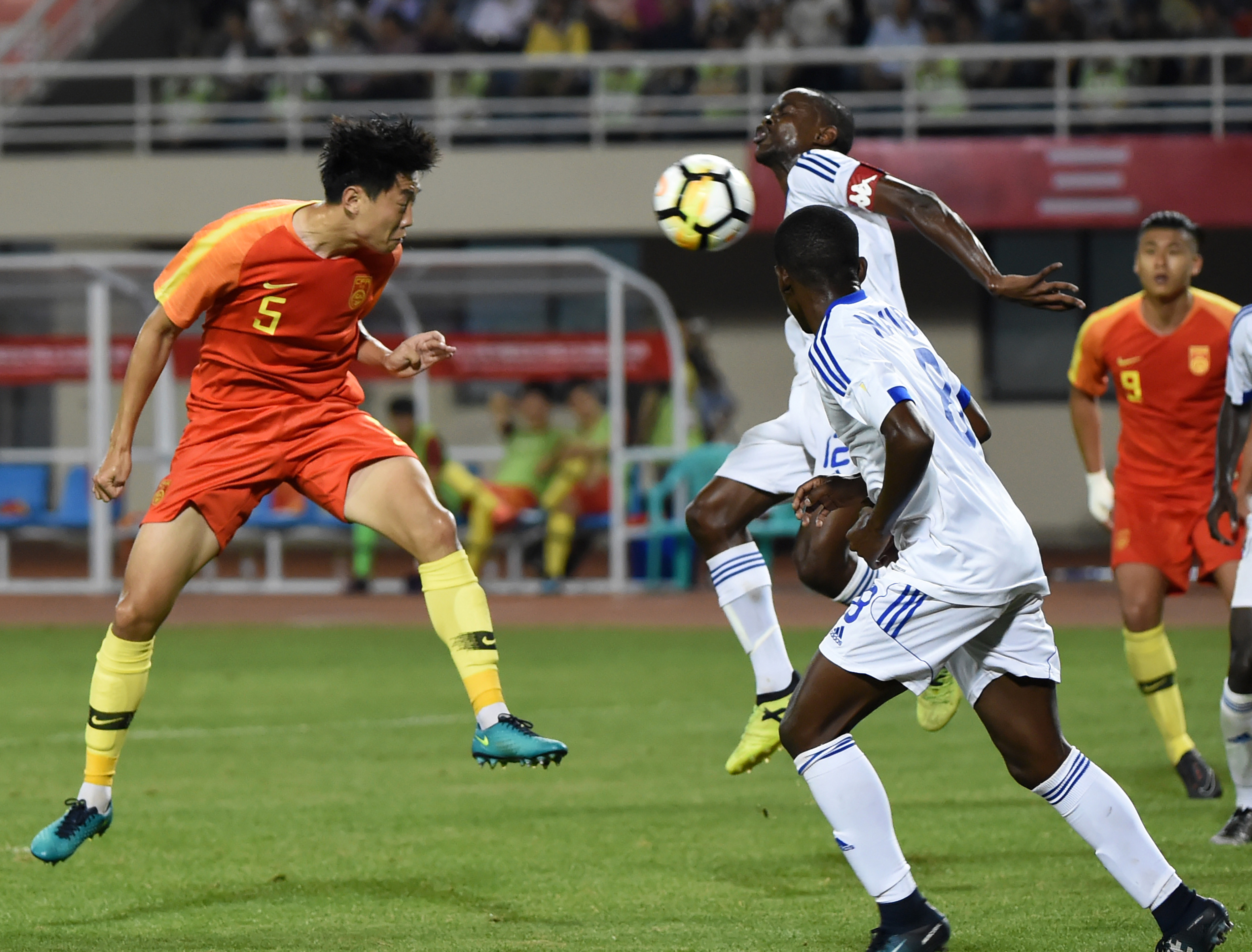 足球——友谊赛:中国u23胜纳米比亚u23(2)