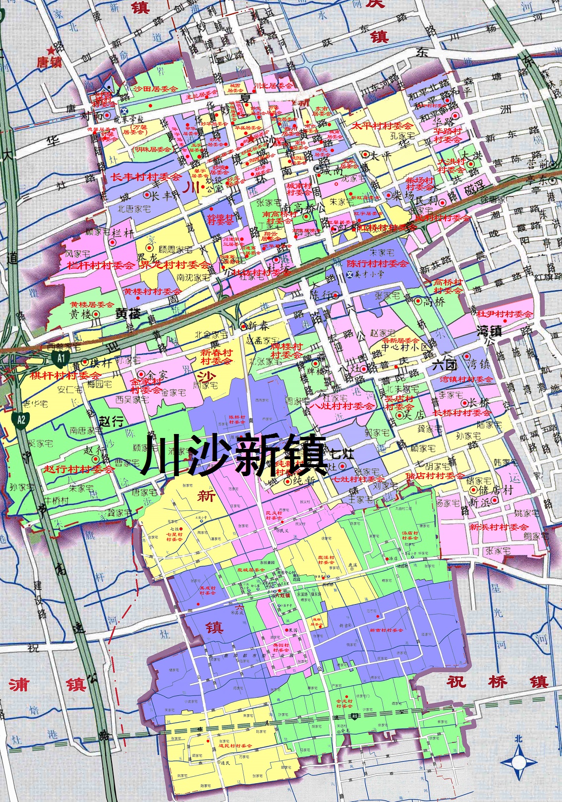 川沙新镇地图范围图片