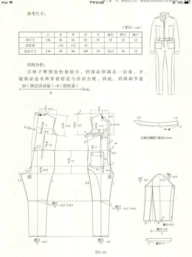 连体裤制版图分类图片