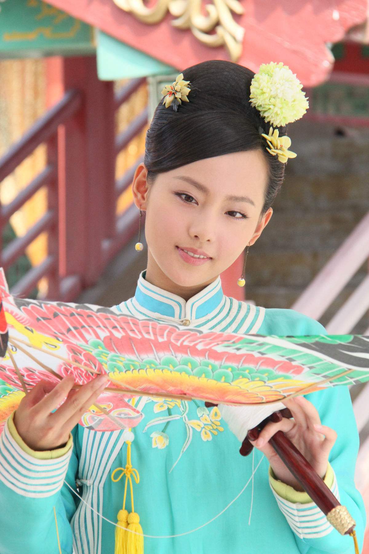 盘点古装美人放风筝的瞬间 霍思燕像仙女,张嘉倪美到窒息