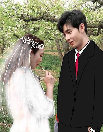 男明星的绝美"婚纱照":朱一龙朦胧白纱,东宫女孩请进来吃糖!