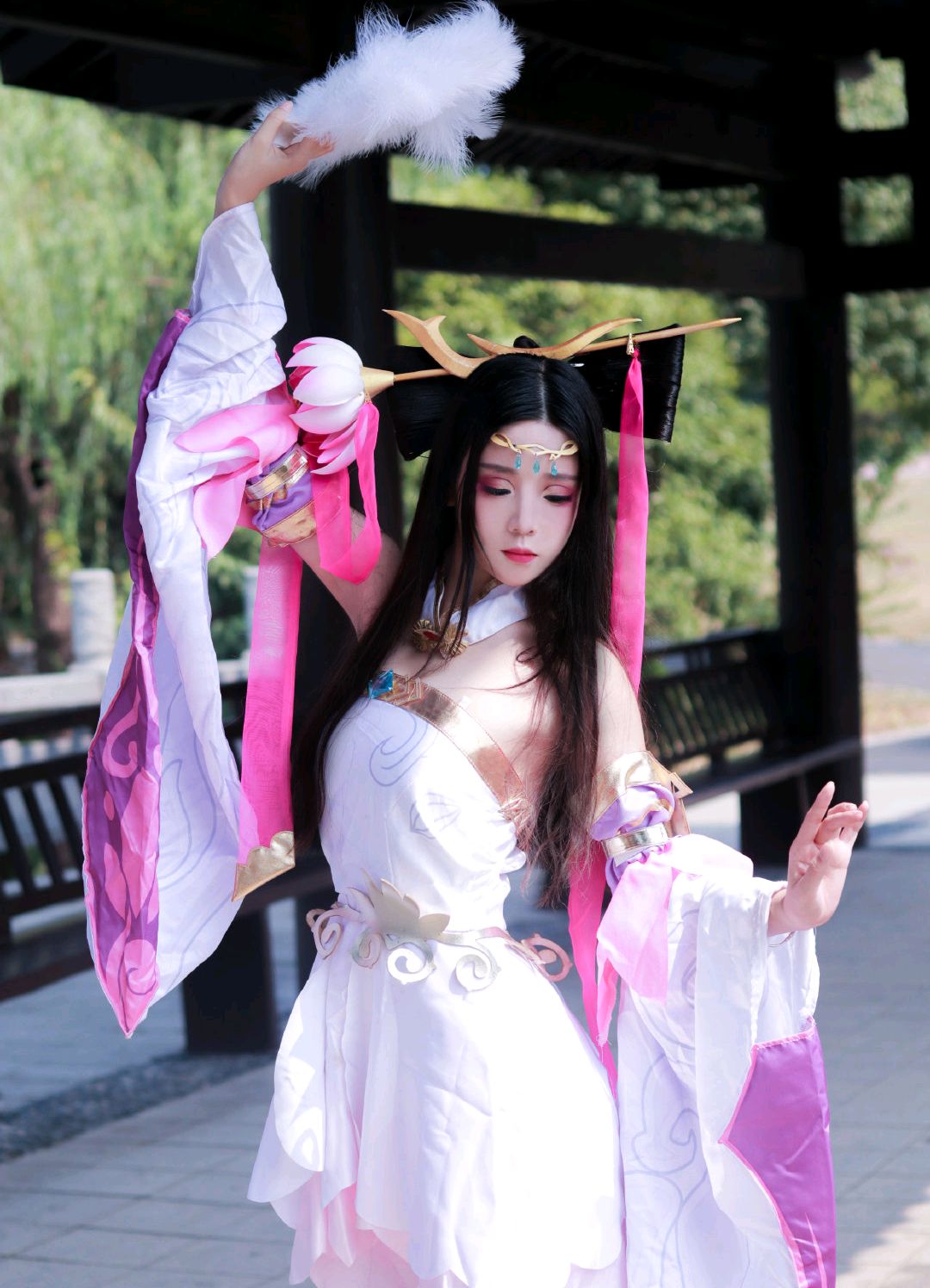 本期《王者荣耀》貂蝉cosplay,好仙啊!