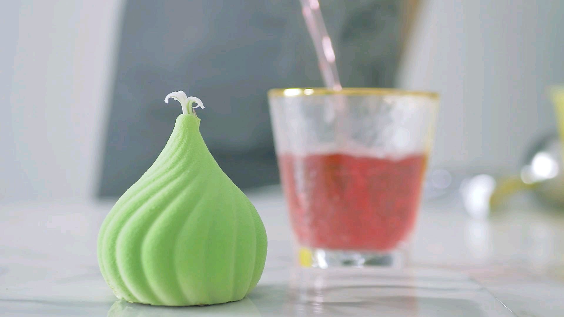 螺旋立春抹茶慕斯,希望2020年时运螺旋上升!