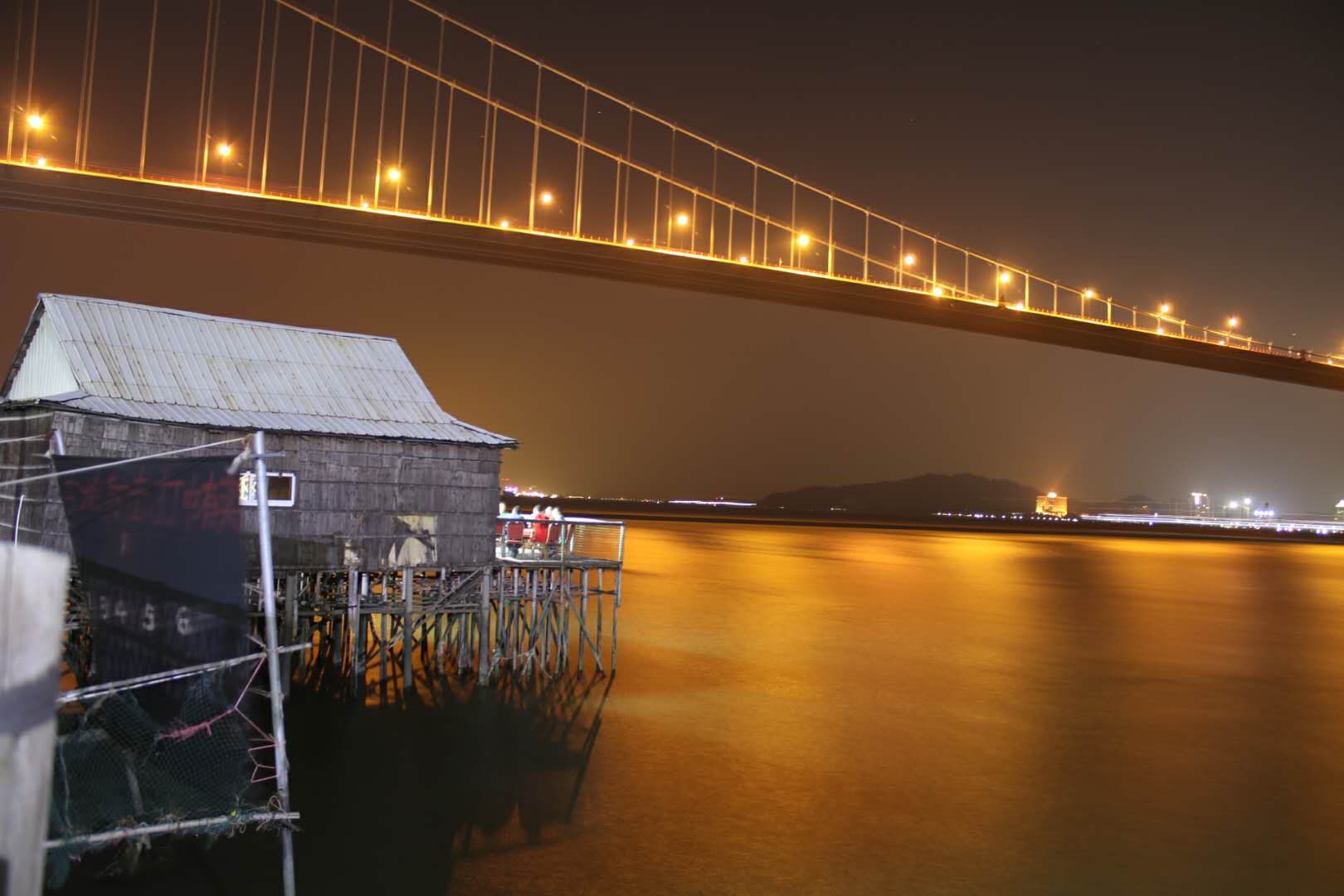 虎门大桥夜景照片图片