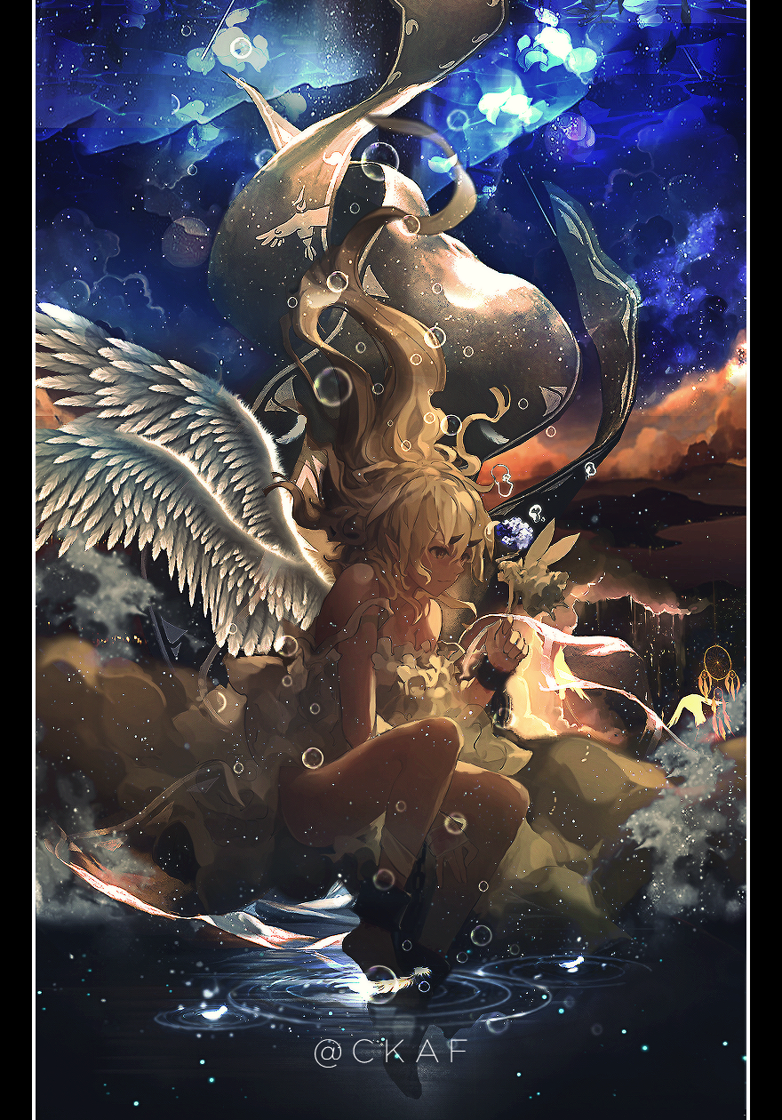 这组插画作品画风给人一种如梦似幻的感觉!大爱这种唯美梦幻风格