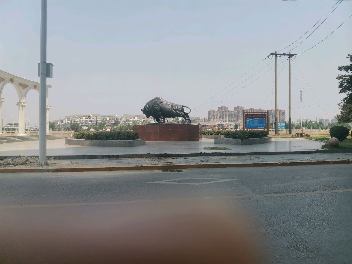 周口中州路桥头大铁牛