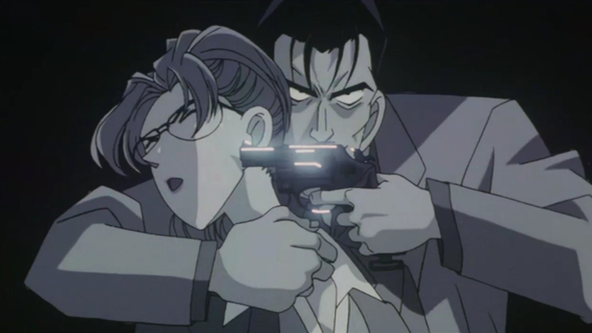 第十四个目标:柯南用枪击中小兰的剧情兰演技满分,她受伤并不重