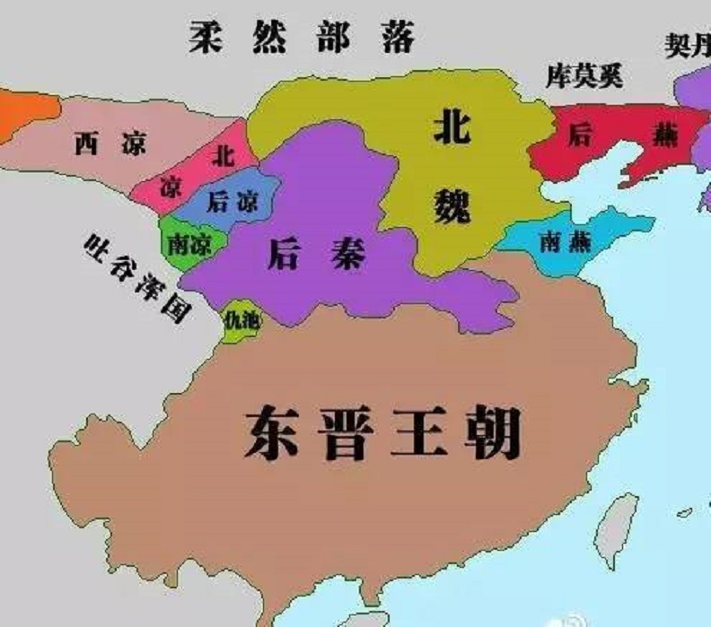 五胡十六国中的前凉,后凉,南凉,西凉,北凉,究竟是什么关系?