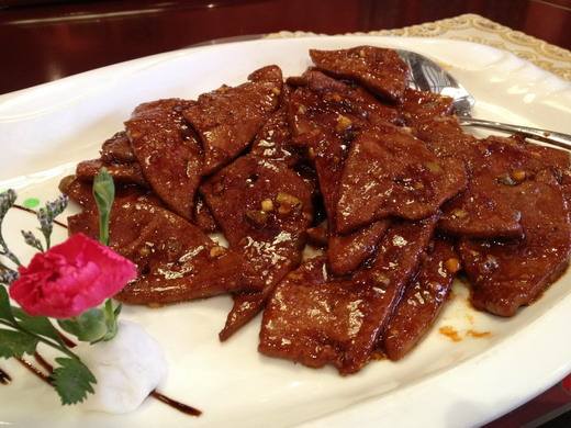 南煎肝是福建省传统的地方名菜,味道美极了