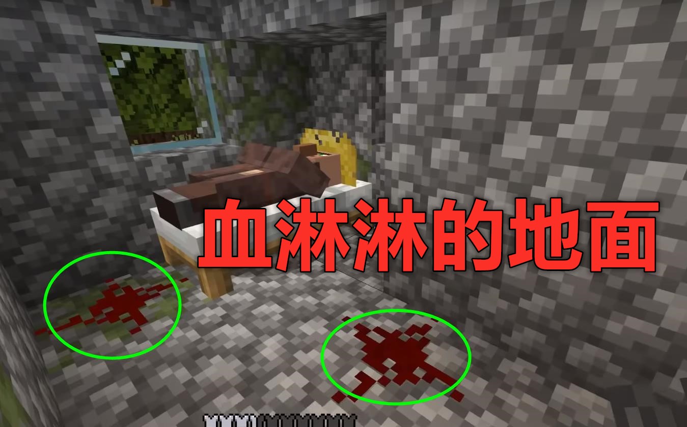 mc惊悚事件,国外主播在游戏凌晨3点遇到诡异村庄,现场一片狼藉