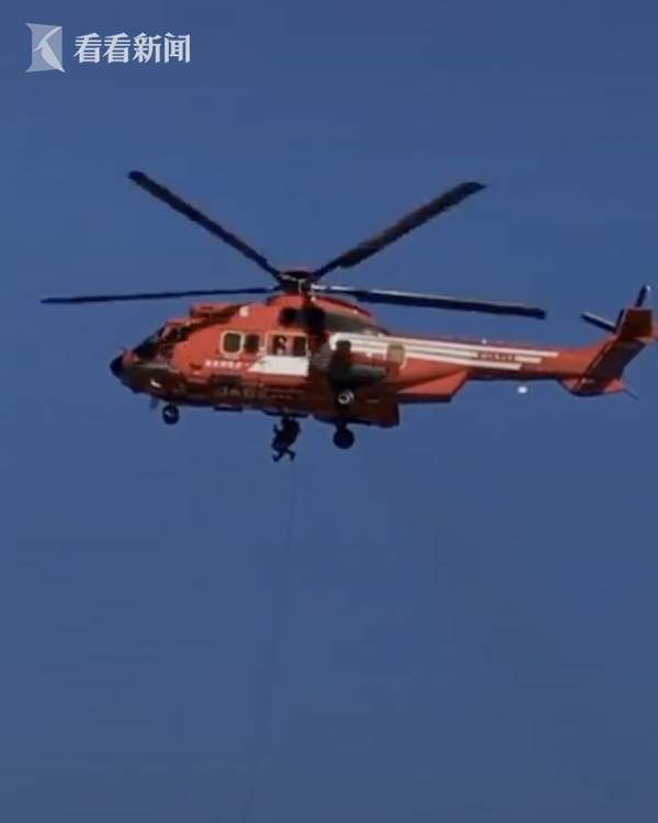 日本救援直升机发生失误 7旬老妇从40米高空坠亡