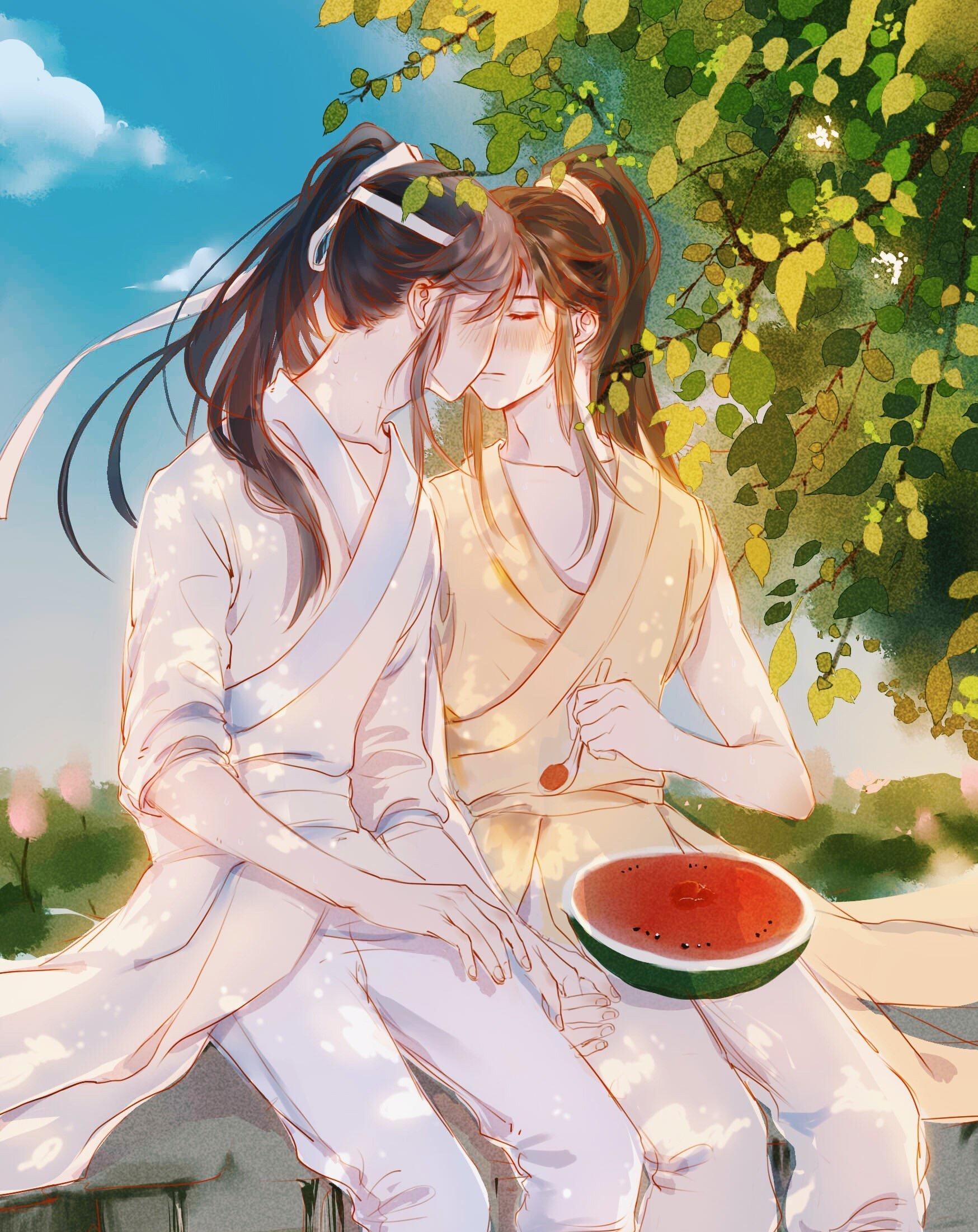 魔道祖师古风动漫壁纸,我说相思不外露,惊觉念你已入骨!