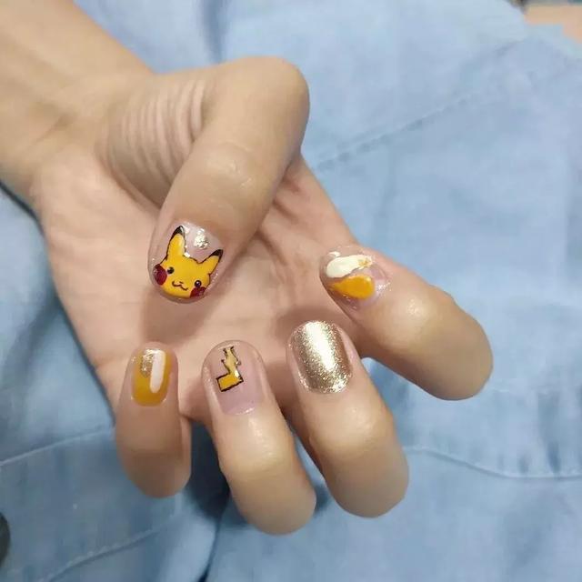 《皮卡丘美甲》||唤起80,90后记忆的碎片