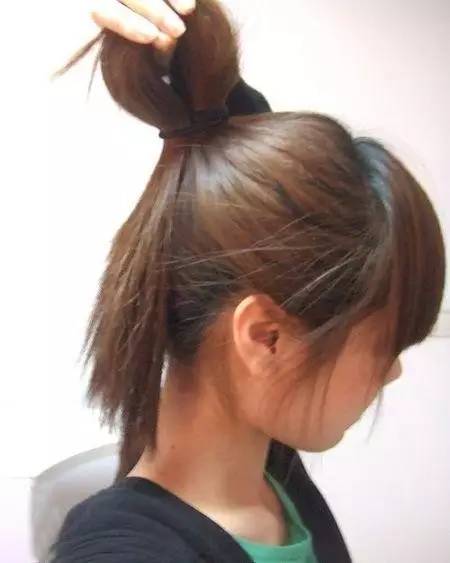 韩式鸟窝头盘发,简约显气质爱死它了!