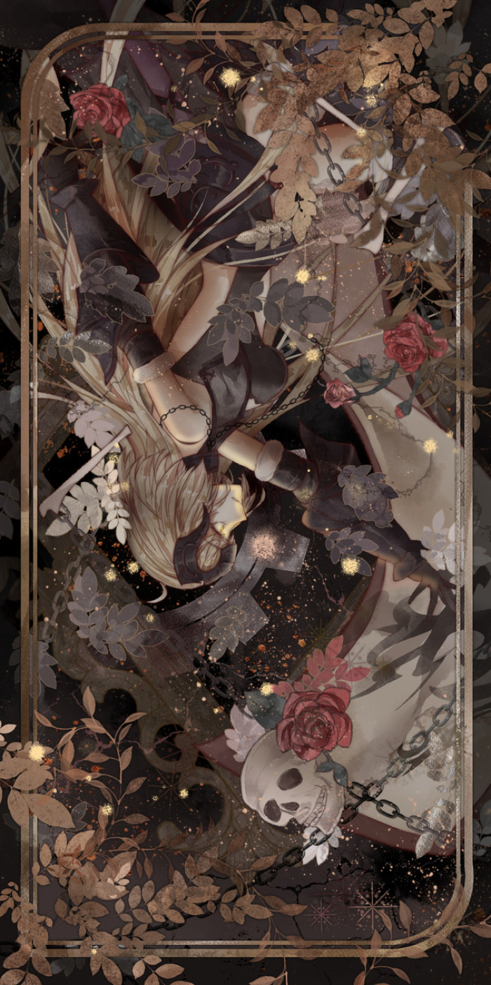 动漫二次元暗黑系美少女壁纸——无尽黑暗是凄美且华丽的梦想