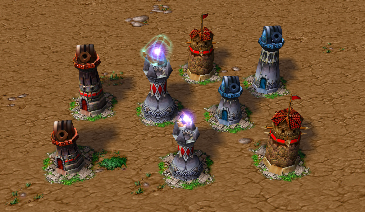 魔兽争霸:人族的塔流很imba?战役中原本给人族设计了更多种塔!