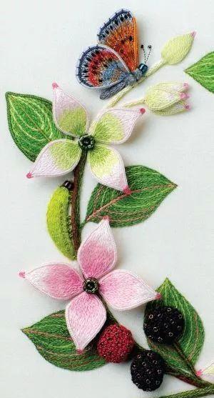 24款立体绣花,只借用一根铜丝,绣出效果比平时美多了!附教程