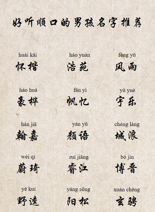 「宝宝取名」堂堂正正的,阳光的男孩名字