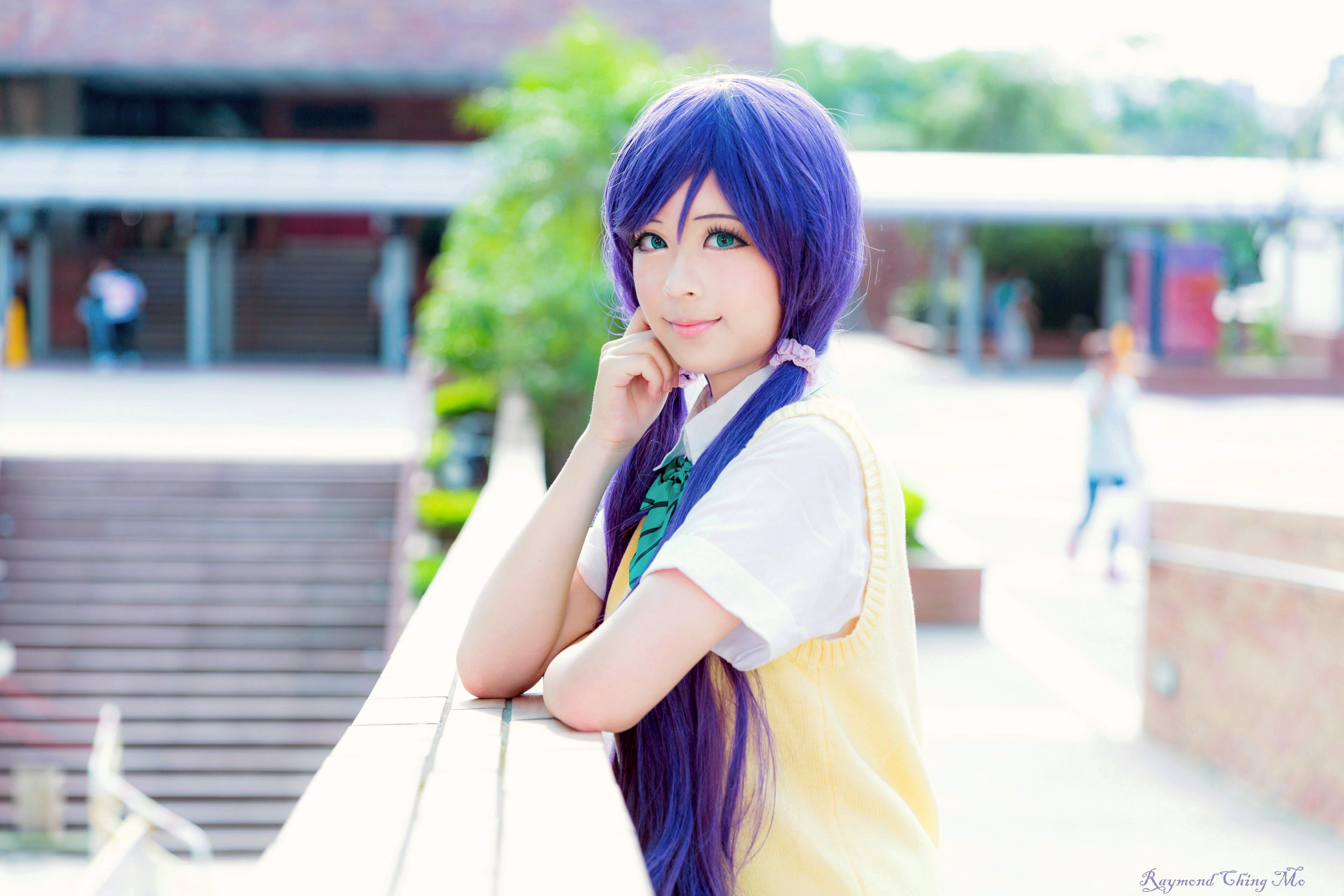 来自香港的可爱妹子扮演《lovelive》两个角色!绚籁绘里和东条希