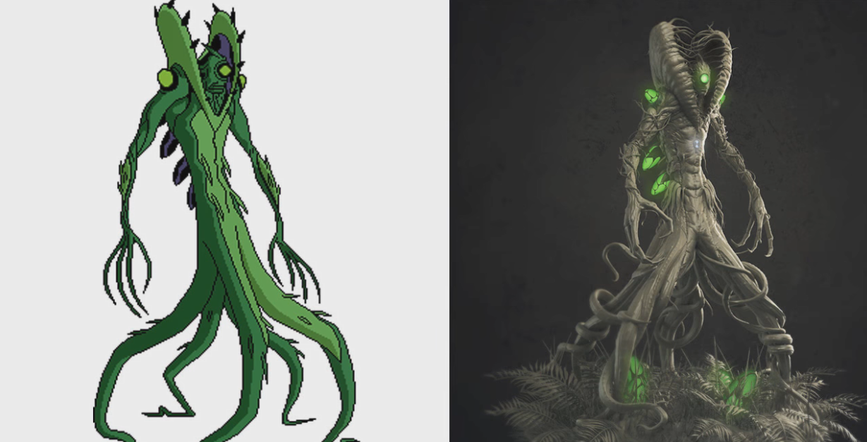 当《ben10》的超级英雄遇上写实风格,四手霸王帅气,鬼影好逼真