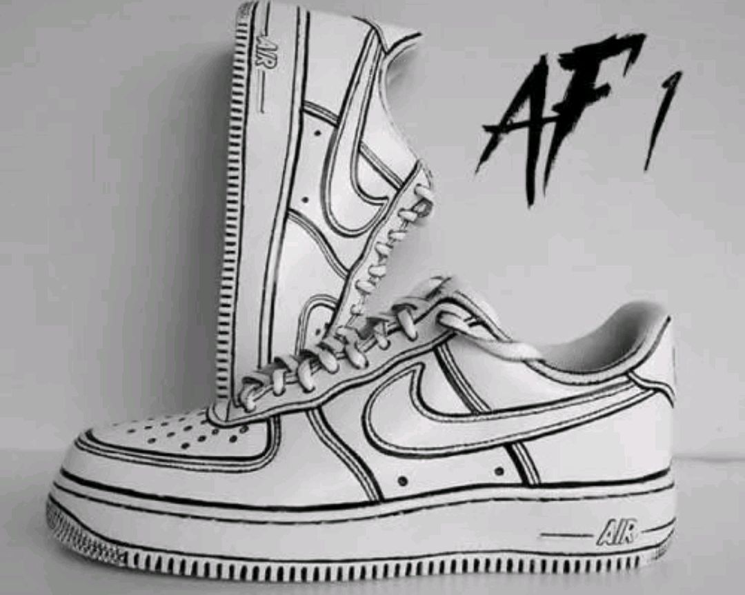 耐克的air force1被网友diy成漫画风格,官方自己推出涂鸦系列