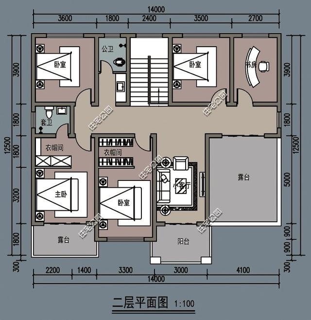 12乘14米自建房图纸图片